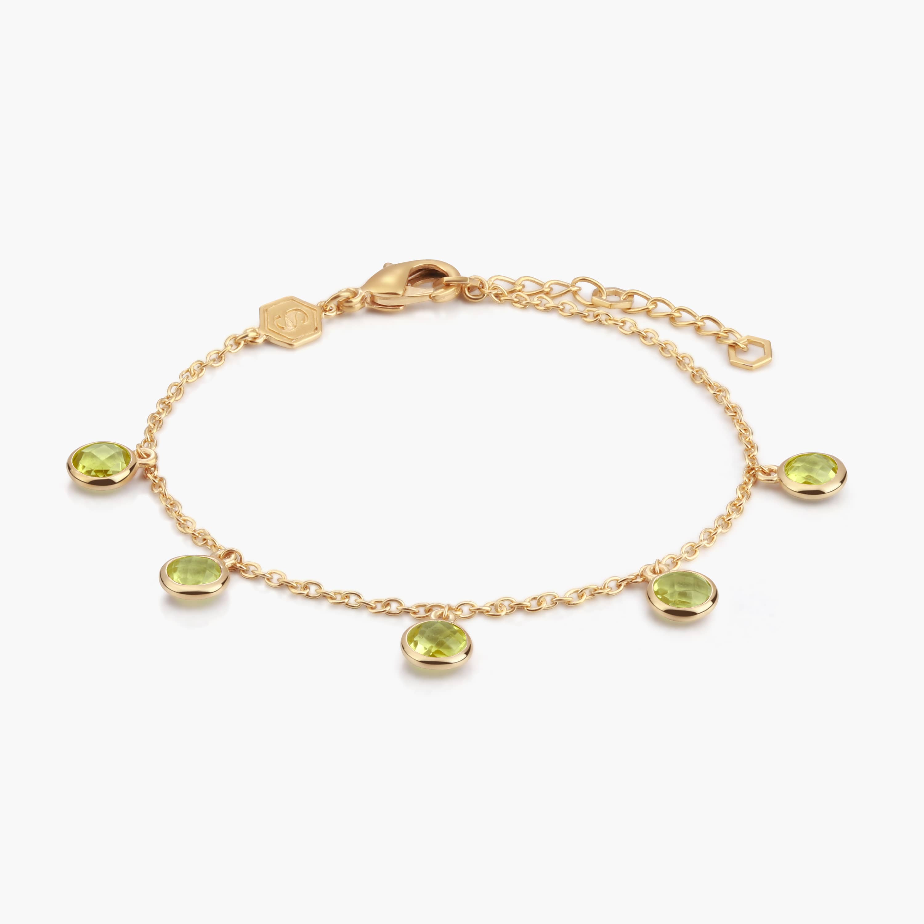 Bracelet Gemia en pierres Péridot - SLOYA